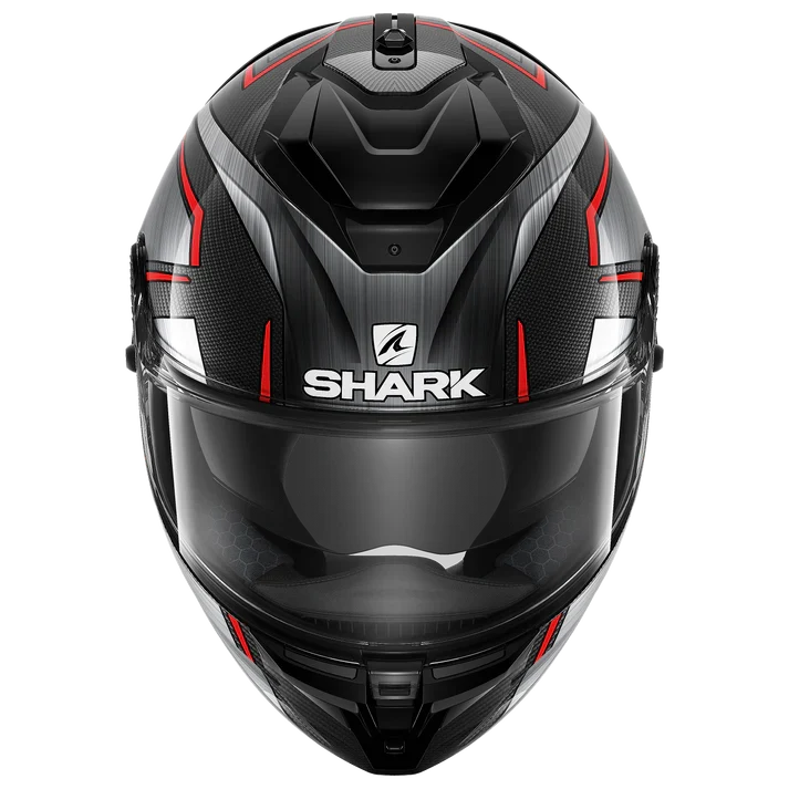 SHARK SPARTAN GT CARBON KROMIUM CASCO INTEGRAL DE MOTO CARBONO CROMO ROJO
