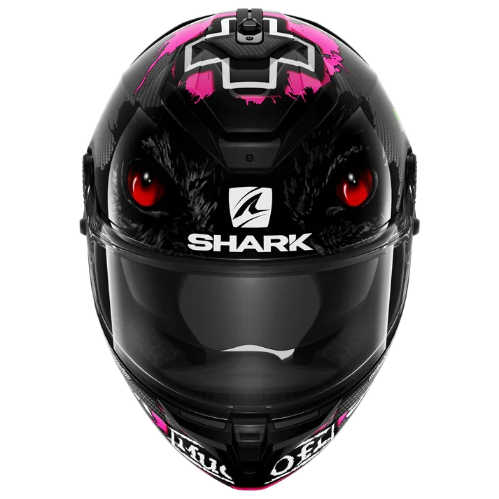 SHARK SPARTAN GT CARBON REDDING CASCO DE MOTO CARBONO ROJO VERDE