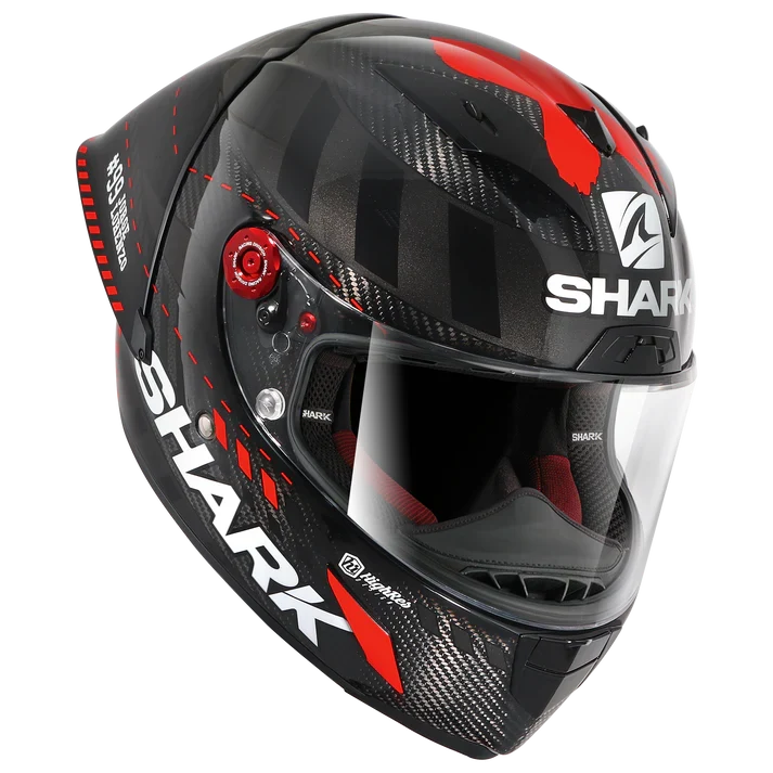 SHARK RACE-R PRO GP CASCO DE MOTO ROJO ANTRACITE CARBONO