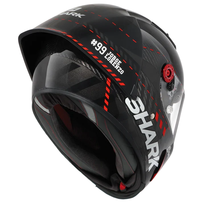 SHARK RACE-R PRO GP CASCO DE MOTO ROJO ANTRACITE CARBONO