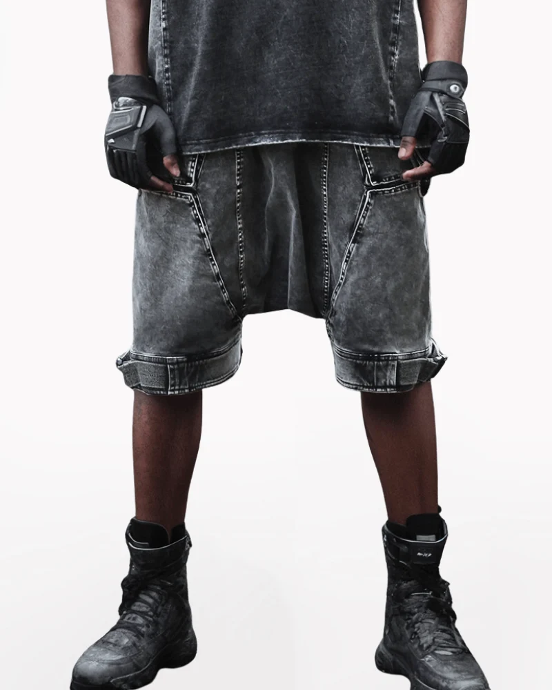 Wasteland Low-Crotch Men's Cargo Shorts