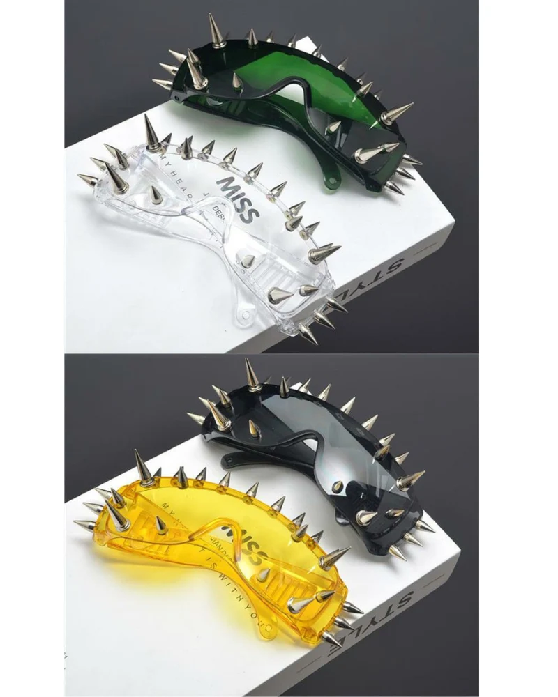 Y2K Rivet Rock Punk Sunglasses