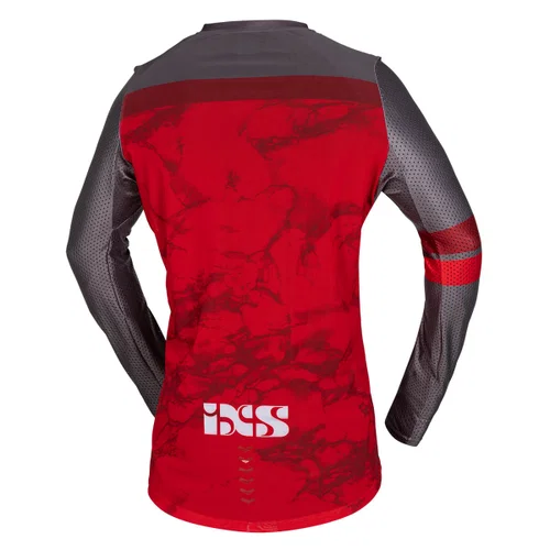 IXS TRIGER MOTOCROSS CAMISA ROJO GRIS