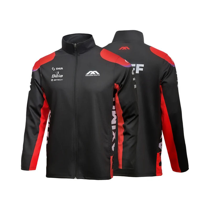 MAXIMO ZIPPER HOODIE HOMBRE SUBIMATION NEGRO