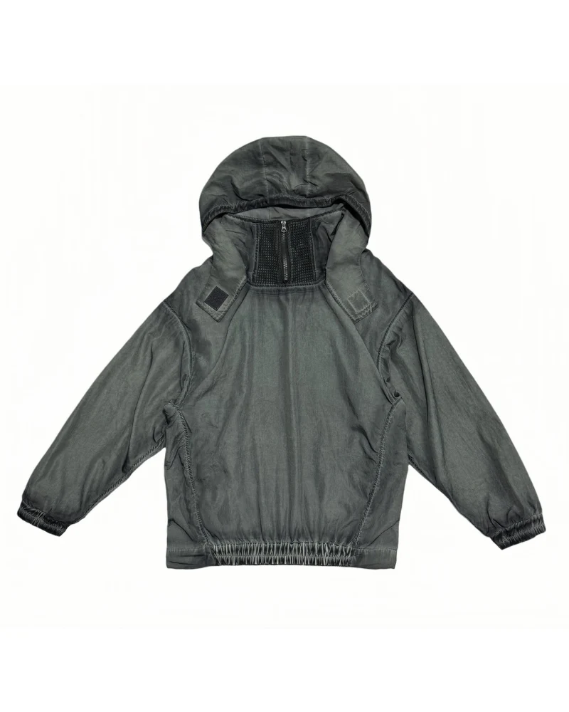 Steampunk Post-Apocalyptic Outdoor Distressed Stand Collar Hoodie