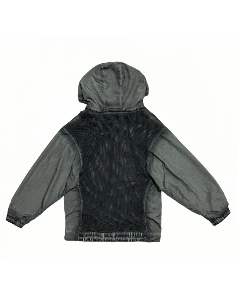 Steampunk Post-Apocalyptic Outdoor Distressed Stand Collar Hoodie