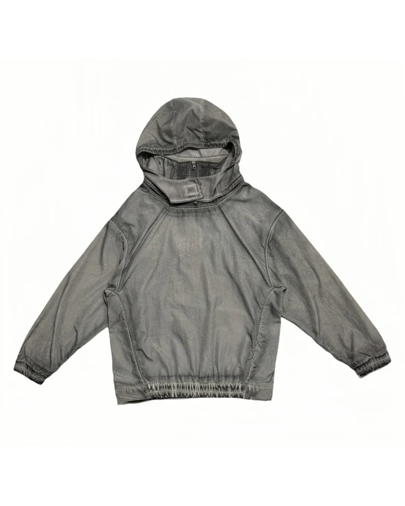 Steampunk Post-Apocalyptic Outdoor Distressed Stand Collar Hoodie