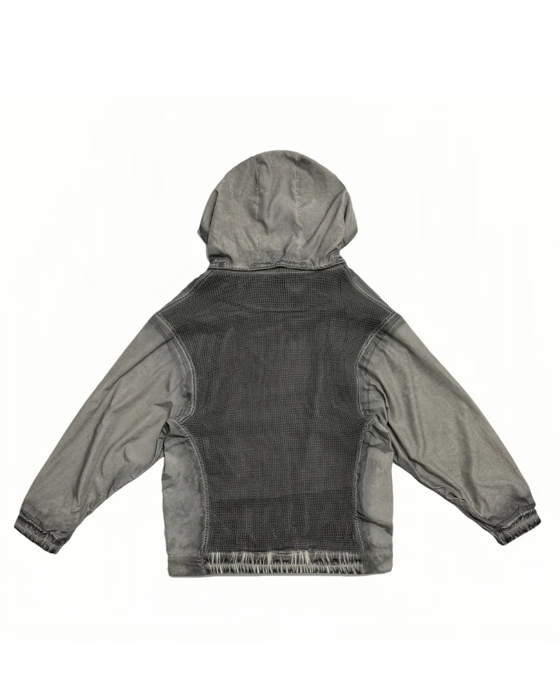 Steampunk Post-Apocalyptic Outdoor Distressed Stand Collar Hoodie