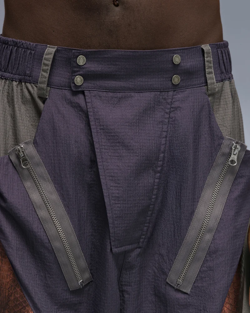XIPHEVIL Cyberpunk Street-Style Star Arc Cocoon Pocket Shorts - Men