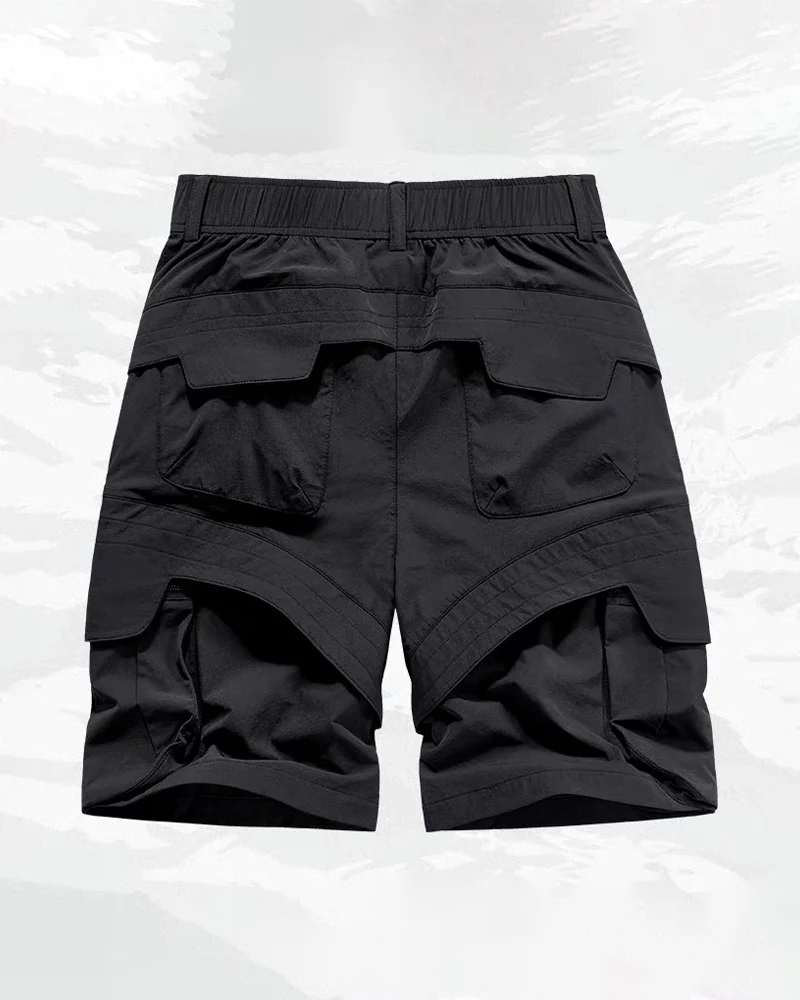 Techwear Pockets Patchwork Cargo Shorts