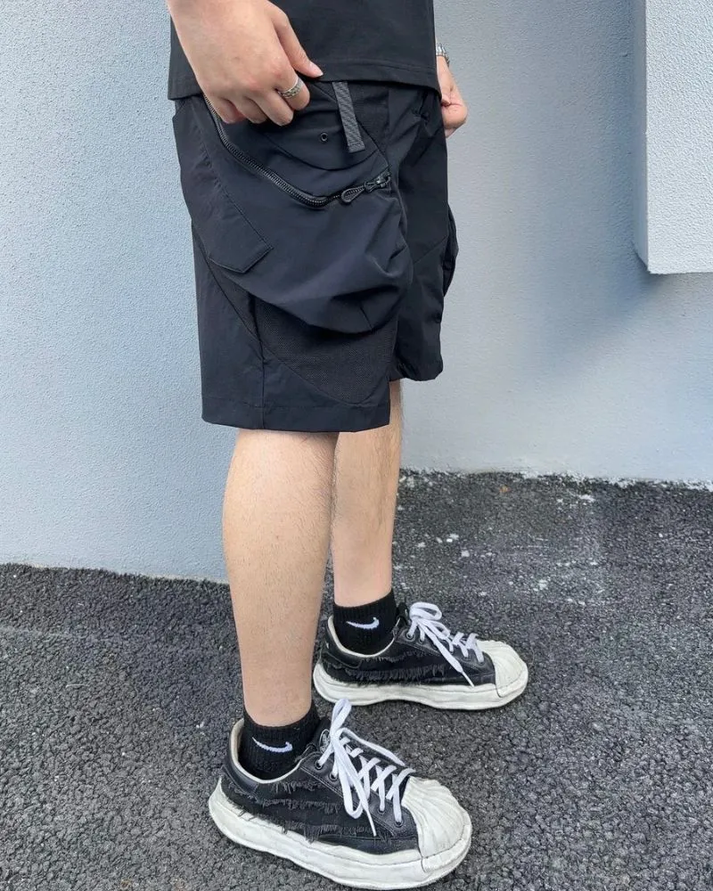 Functional Zipper Pockets Cargo Shorts