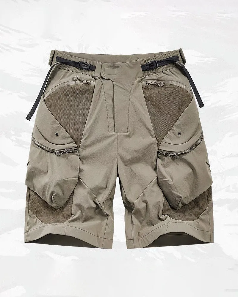 Functional Zipper Pockets Cargo Shorts