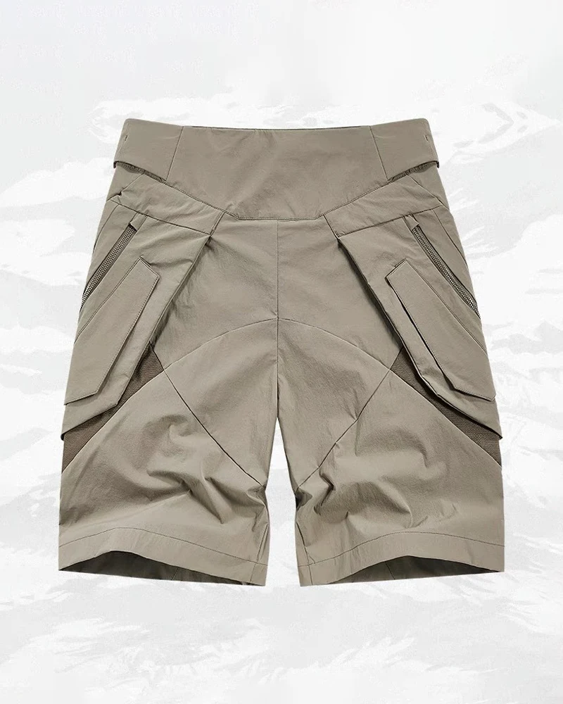 Functional Zipper Pockets Cargo Shorts