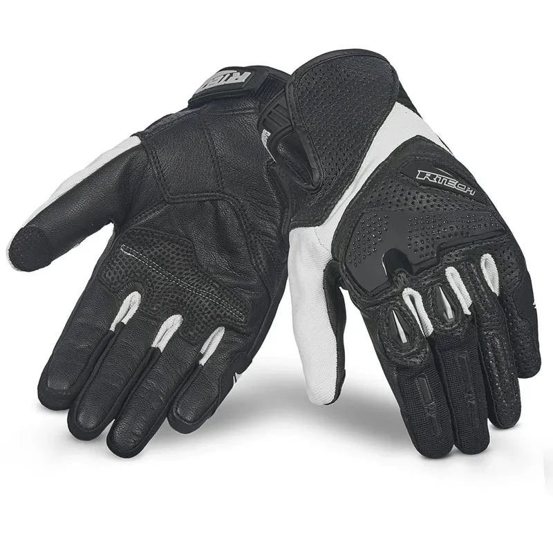R-TECH KNIGHT RIDER GUANTES DE MOTO VERANO NEGRO HIELO
