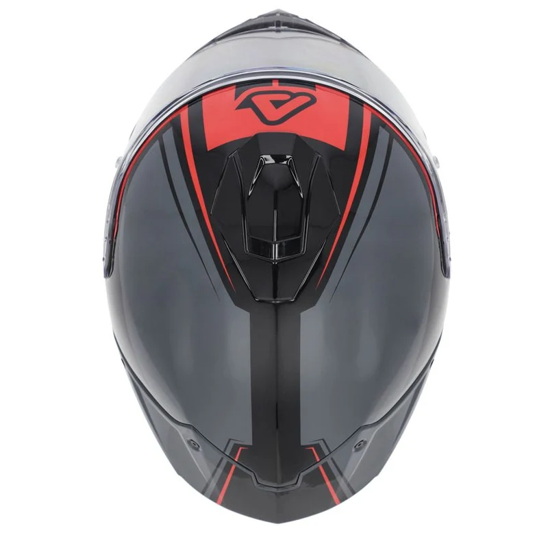 ACERBIS TARMAK-X 257 CASCO AVENTURO DE MOTO GRIS ROJO