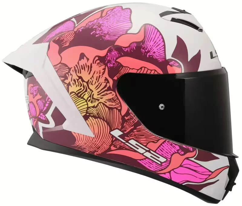 LS2 FF820 RAPID III INTEGRAL CASCO DE MOTO BLANCO ROSA