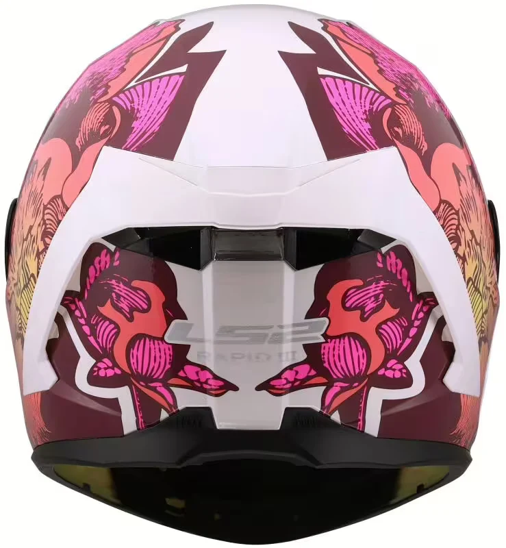 LS2 FF820 RAPID III INTEGRAL CASCO DE MOTO BLANCO ROSA