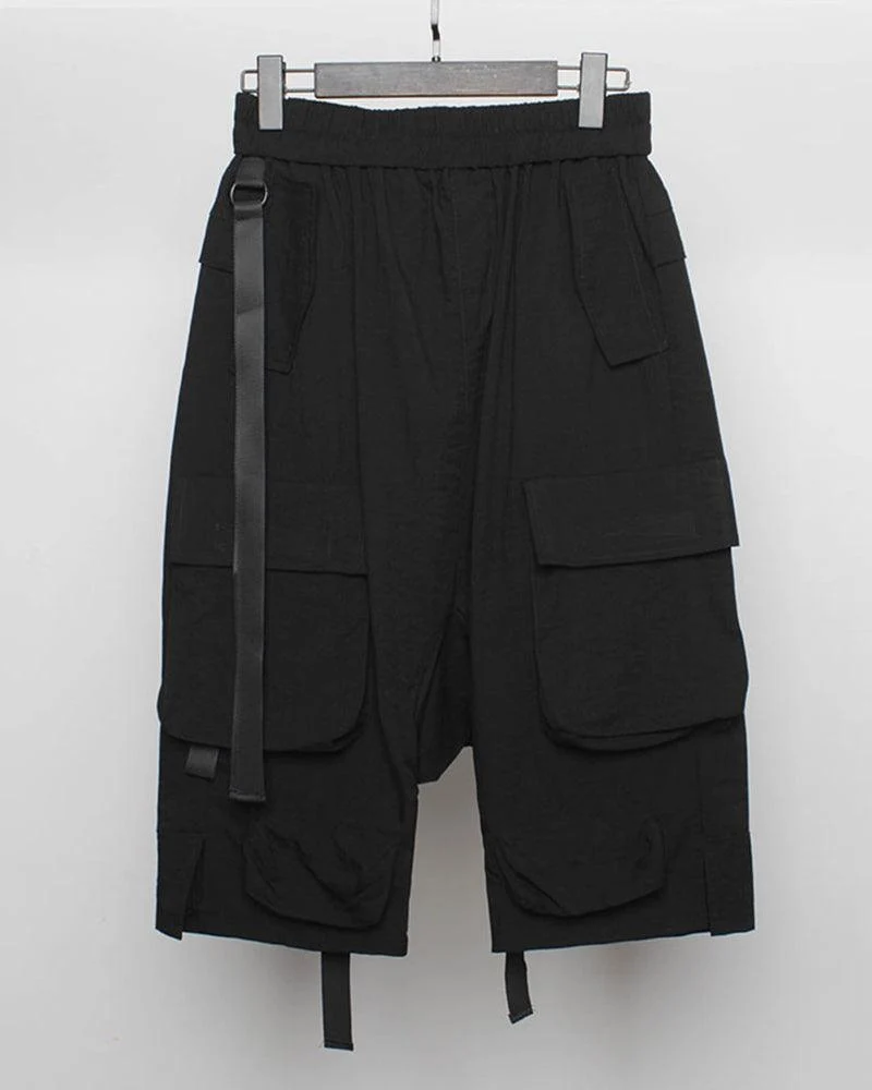 Ninja Techwear Long Cargo Shorts