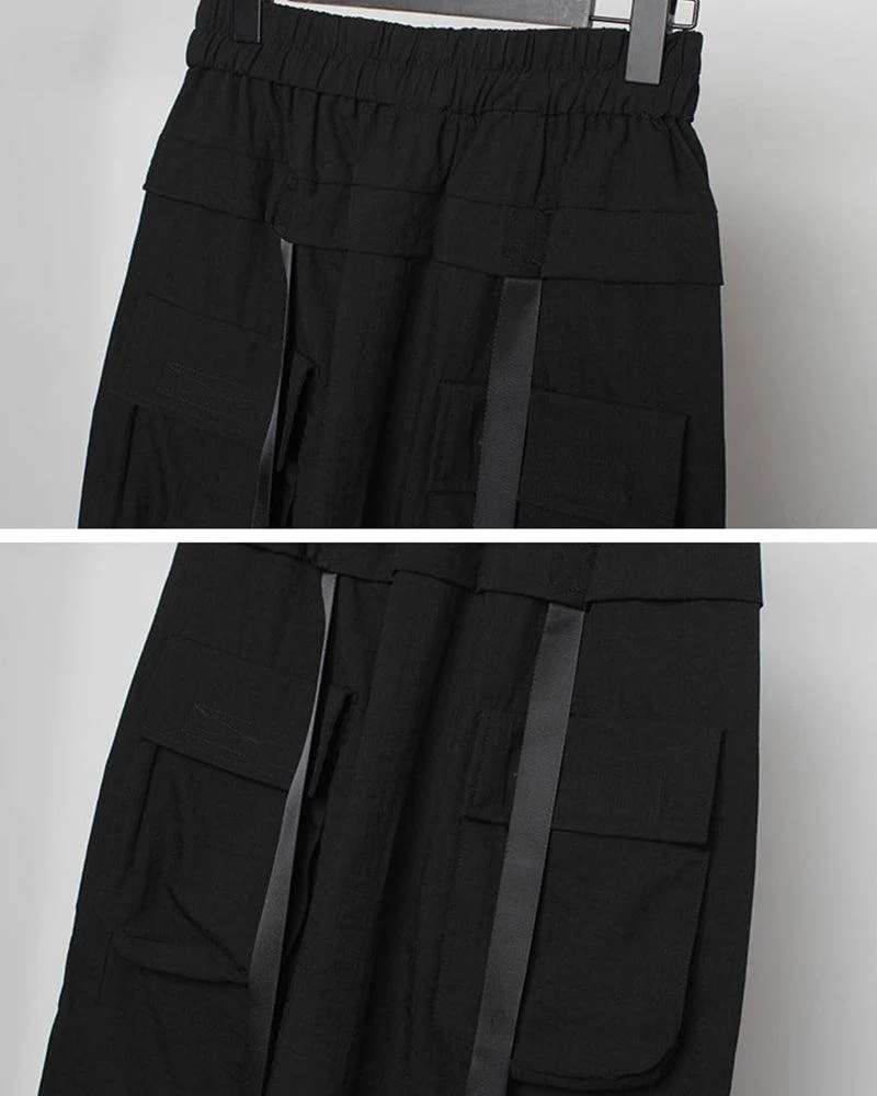Ninja Techwear Long Cargo Shorts