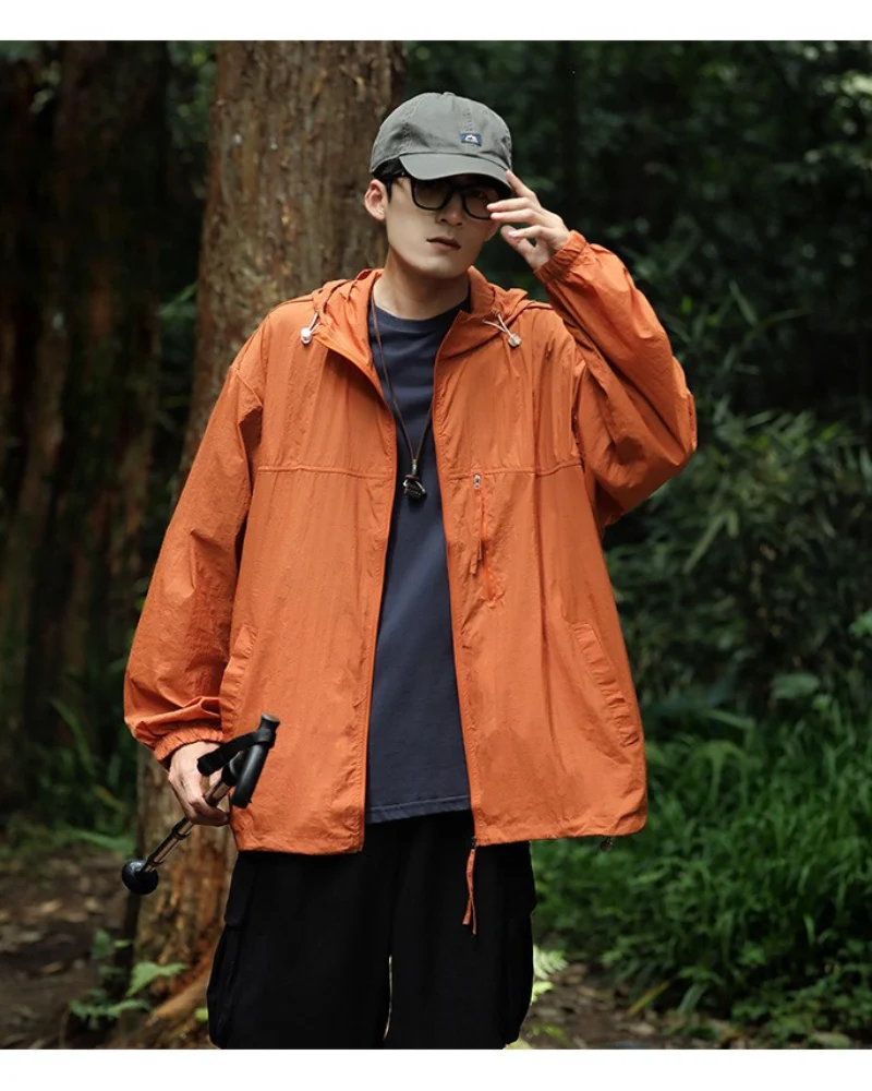Summer Hiking Outdoor Couple Ice Silk Sun Protection Jacket