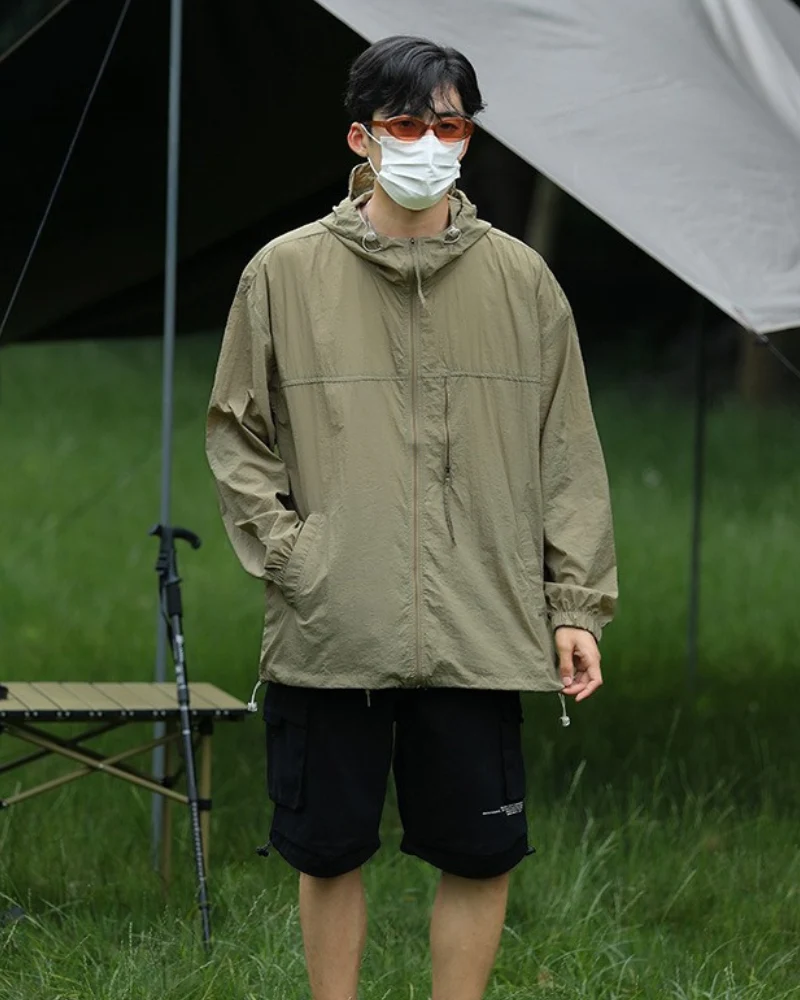 Summer Hiking Outdoor Couple Ice Silk Sun Protection Jacket