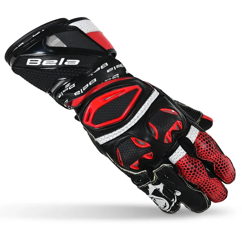 BELA EXTREME MIX KANGAROO GUANTES RACING NEGRO BLANCO ROJO