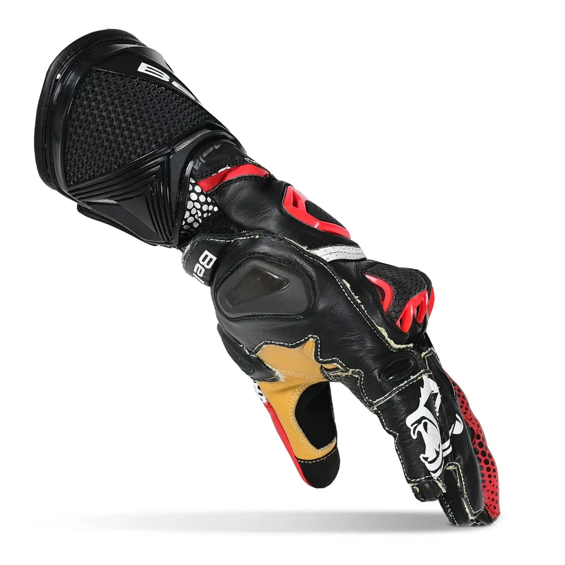 BELA EXTREME MIX KANGAROO GUANTES RACING NEGRO BLANCO ROJO