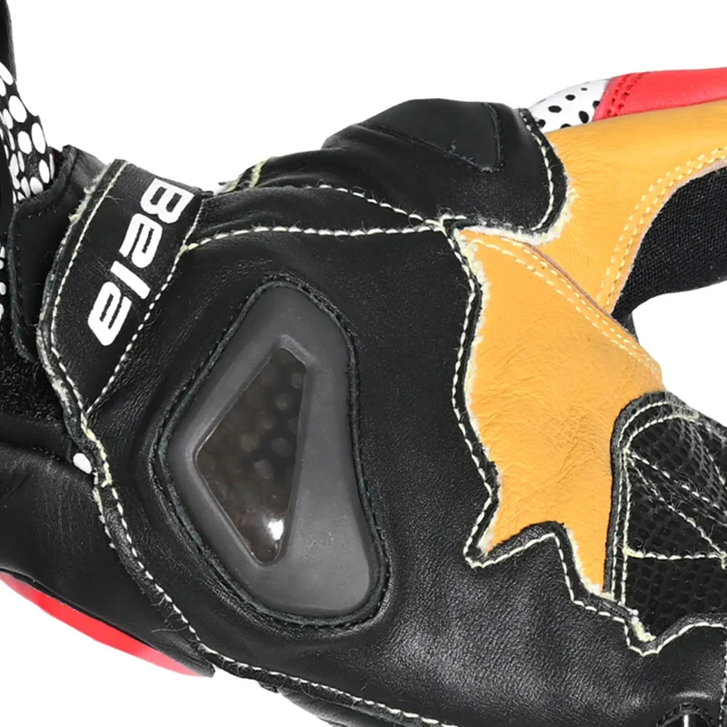 BELA EXTREME MIX KANGAROO GUANTES RACING NEGRO BLANCO ROJO
