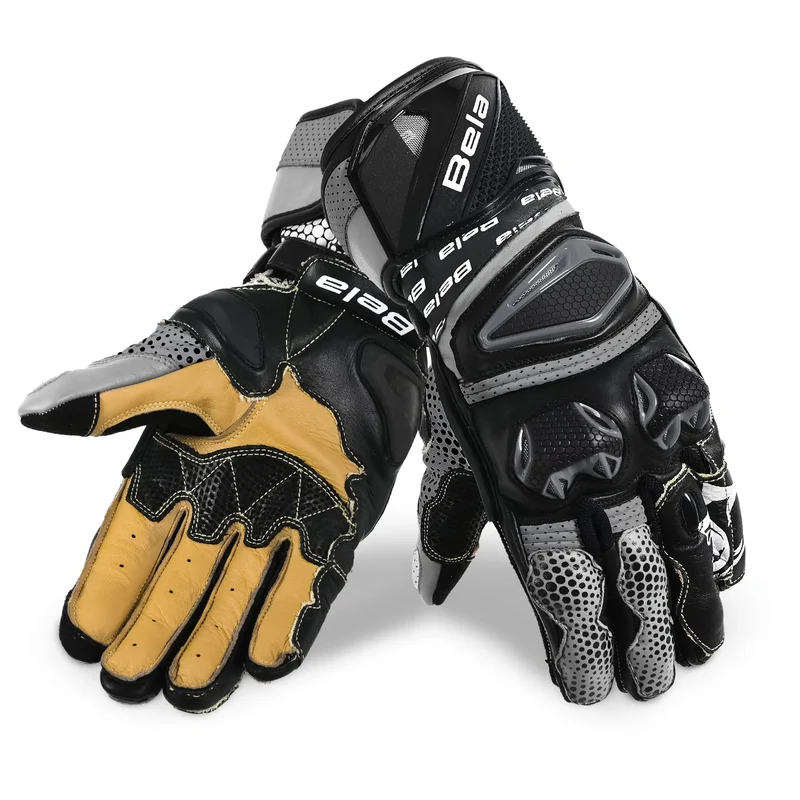 BELA EXTREME MIX KANGAROO GUANTES RACING NEGRO GRIS ANTHRACITE