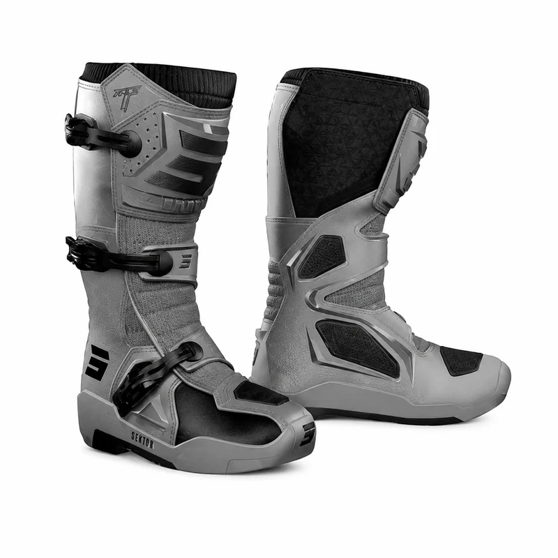 SHOT RACE 4 BOTAS DE MOTO NEGRO NEON AMARILLO