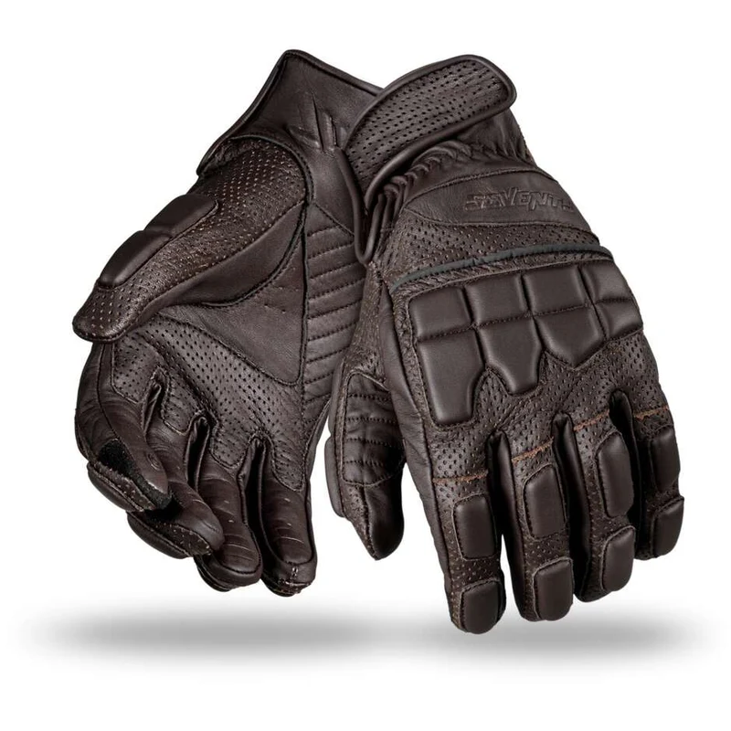 SEVENTY DEGREES SD-N58 VERANO NAKED GUANTE DE MOTO HOMBRE MARRON