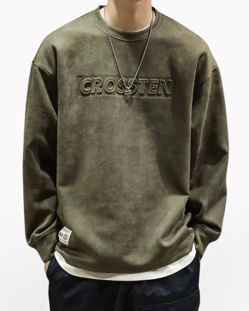 Vintage Faux Suede Oversize Hoodie