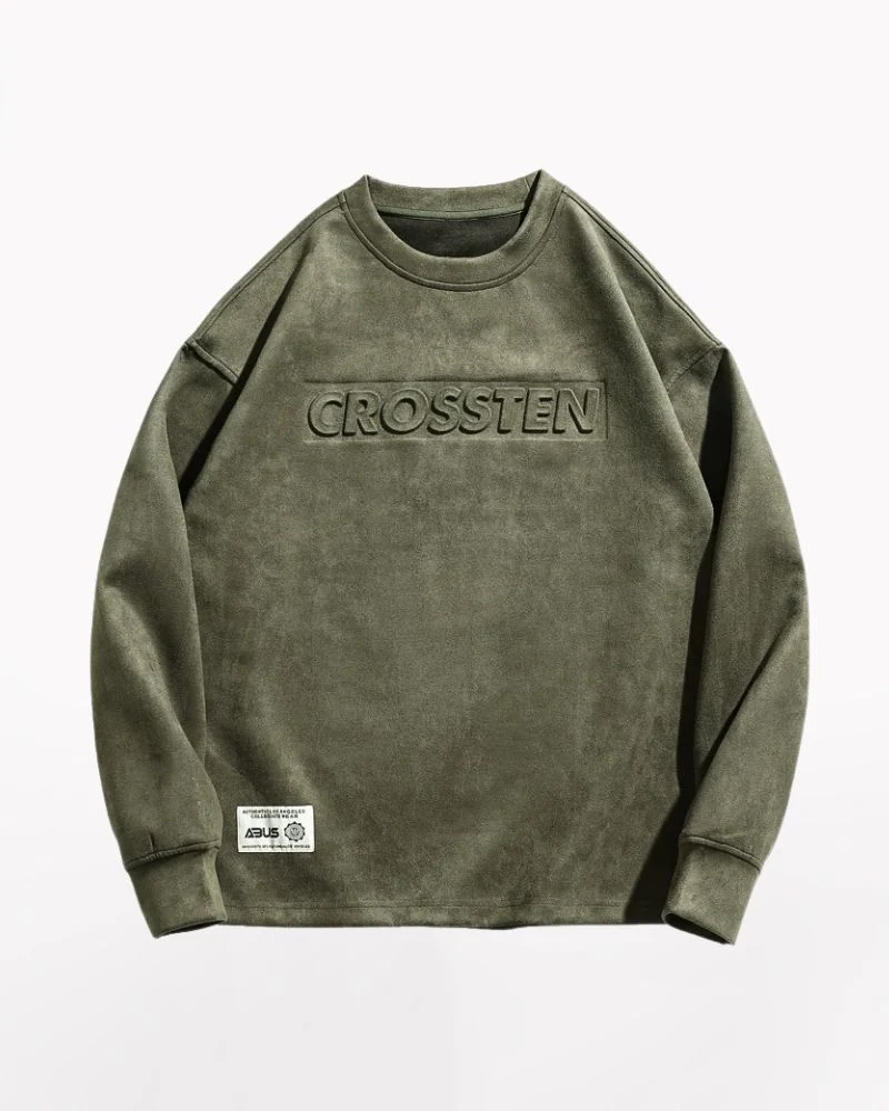 Vintage Faux Suede Oversize Hoodie