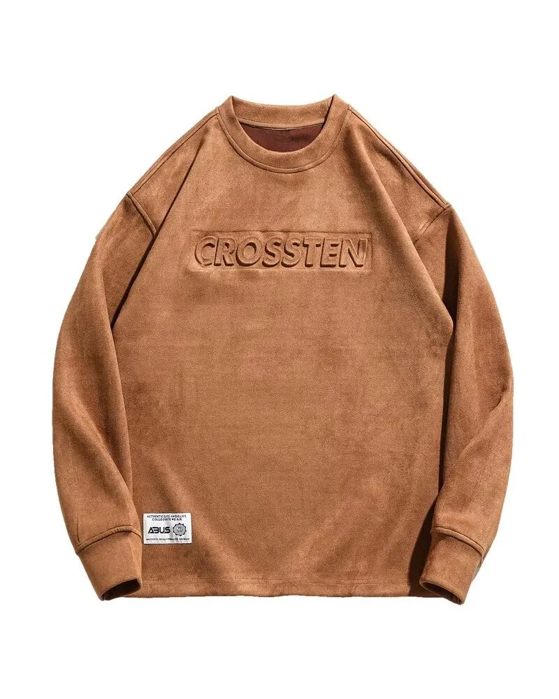 Vintage Faux Suede Oversize Hoodie