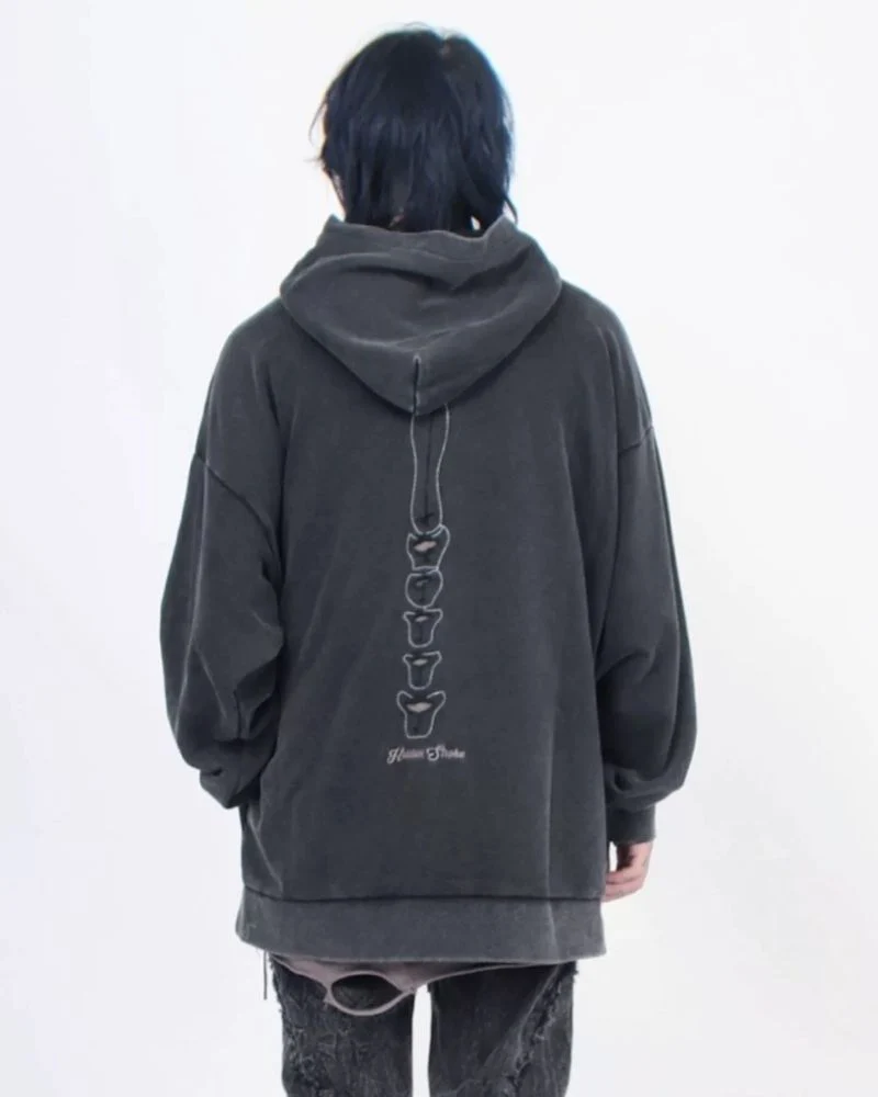 Opium Style Hollow Out Skeleton Hoodie