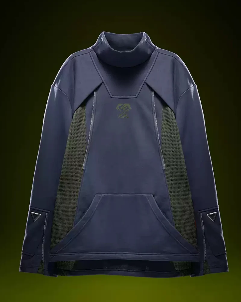 XIPHEVIL Cyberpunk Outfits Cotton Unisex Turtleneck Pullover Sweatshirt