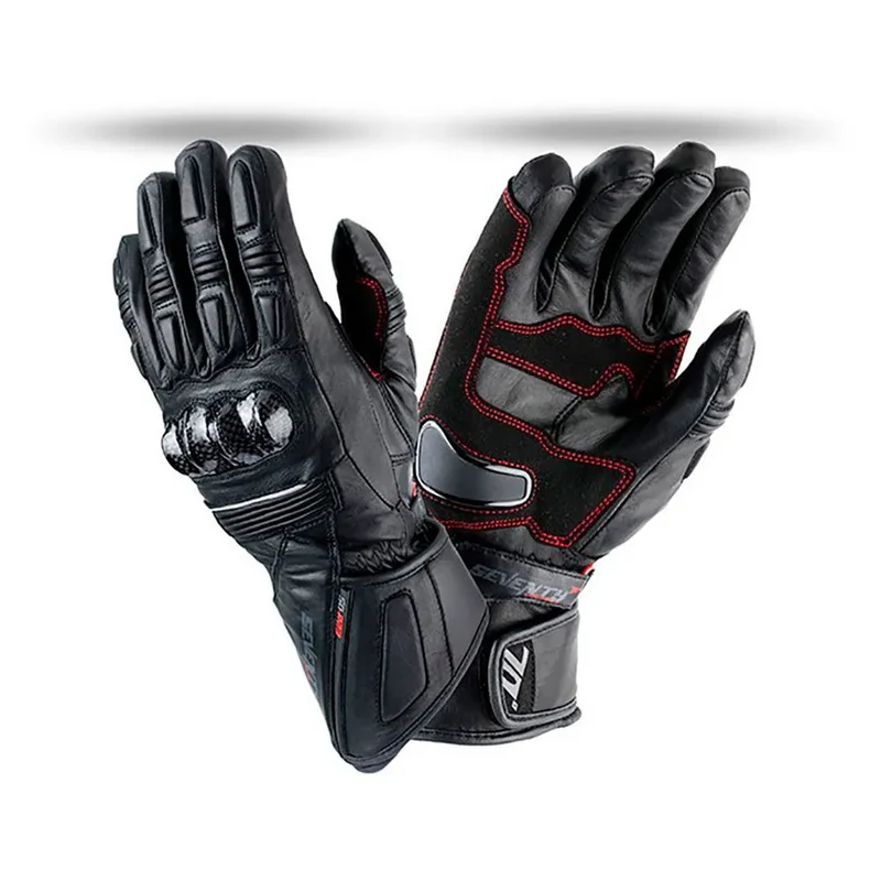 SEVENTY DEGREES SD-R23 INVIERNO CARRERAS GUANTE DE MOTO MUJER NEGRO