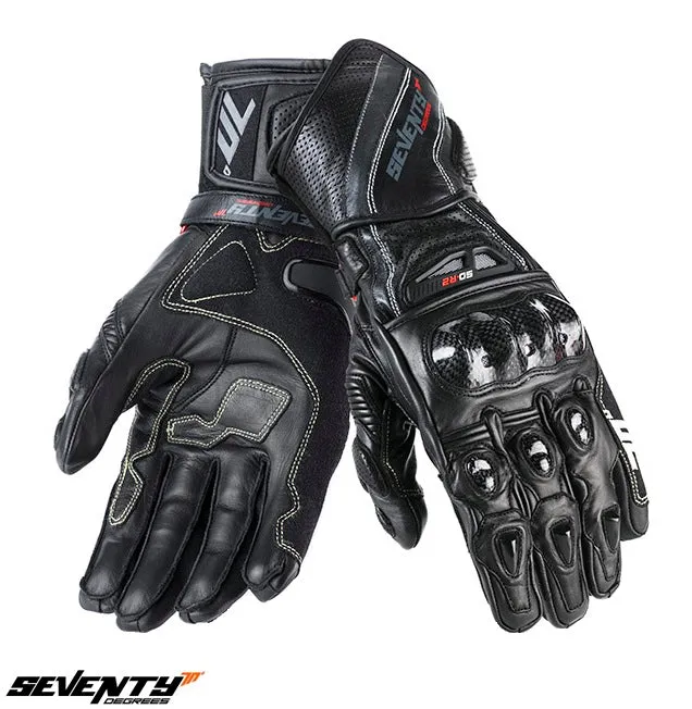 SEVENTY DEGREES SD-R2K VERANO GUANTE DE MOTO NINOS NEGRO GRIS