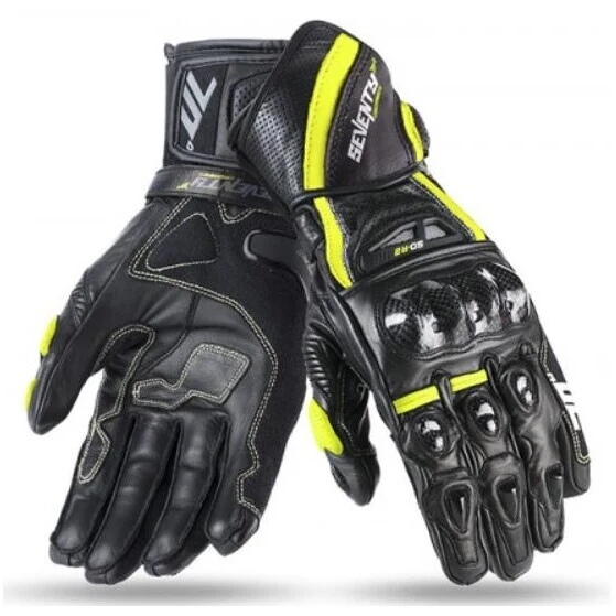 SEVENTY DEGREES SD-R2K VERANO GUANTE DE MOTONINOS NEGRO AMARILLO