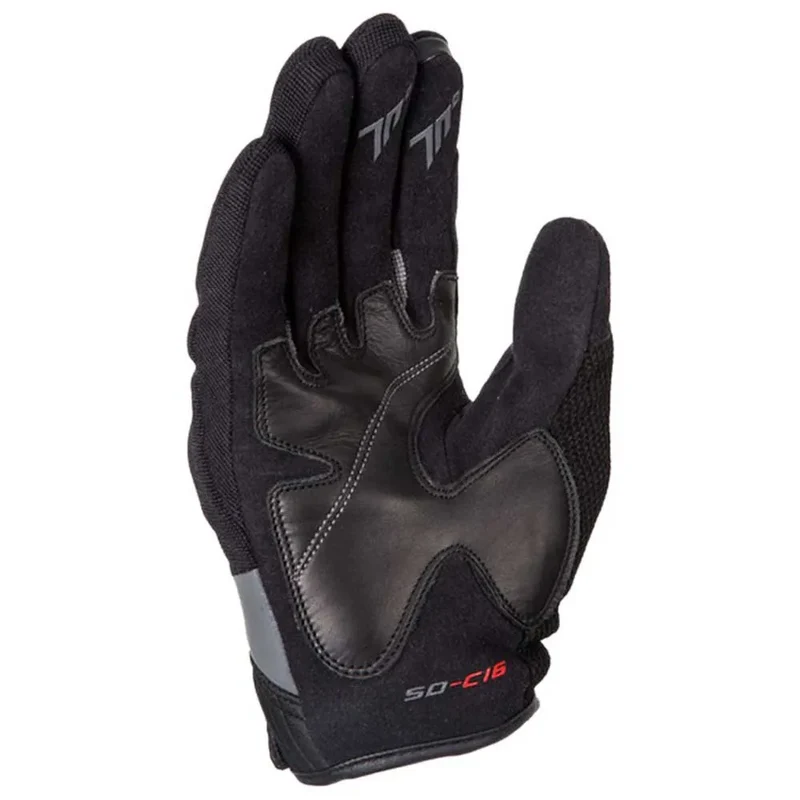 SEVENTY DEGREES SD-C16 GUANTE DE MOTO VERANO URBAN HOMBRE NEGRO GRIS