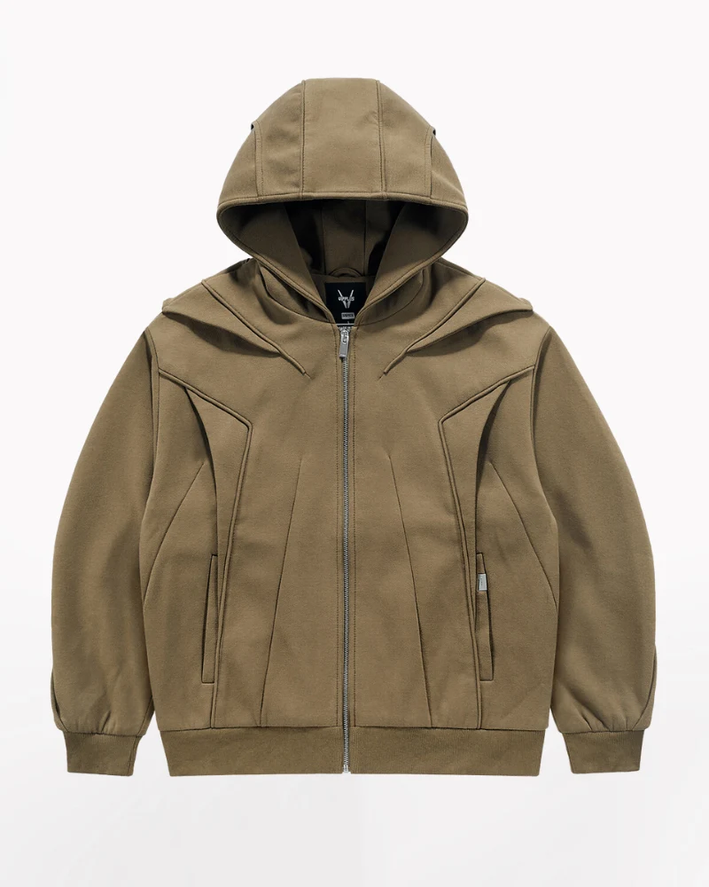 Techwear Multilayer Tactical Zip-up Hoodie