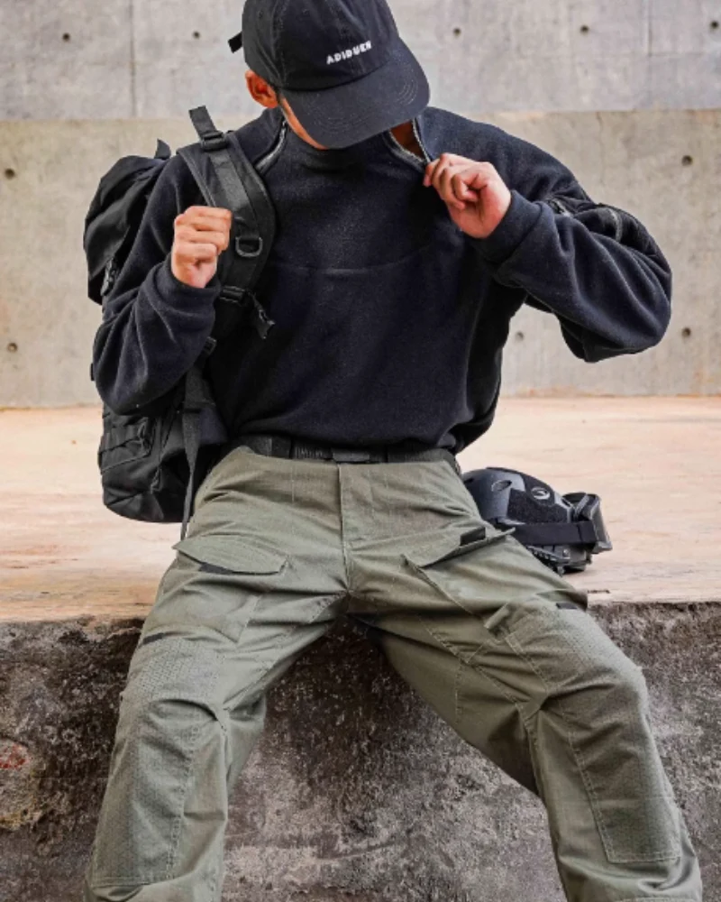 Outdoor Tactical Fleece Pullover Sweatshirt