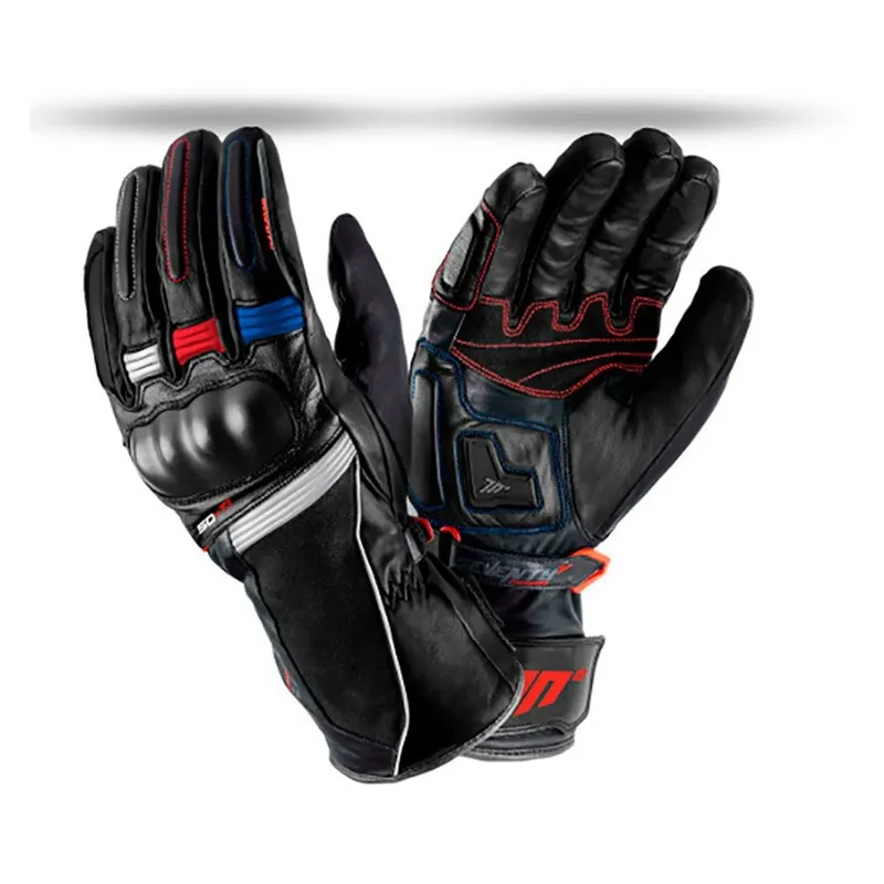 SEVENTY DEGREES SD-T1 GUANTE DE MOTO INVIERNO TURISMO HOMBRE NEGRO ROJO AZUL