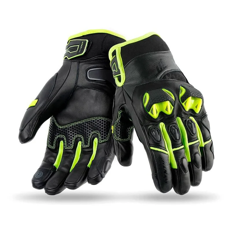 SEVENTY DEGREES SD-N47 GUANTE DE MOTO INVIERNO NAKED HOMBRE NEGRO AMARILLO