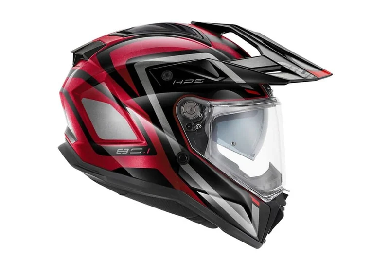 GIVI 80.1 APEX BORD ADVENTURE CASCO INTEGRAL DE MOTO TITANIO ROJO NEGRO