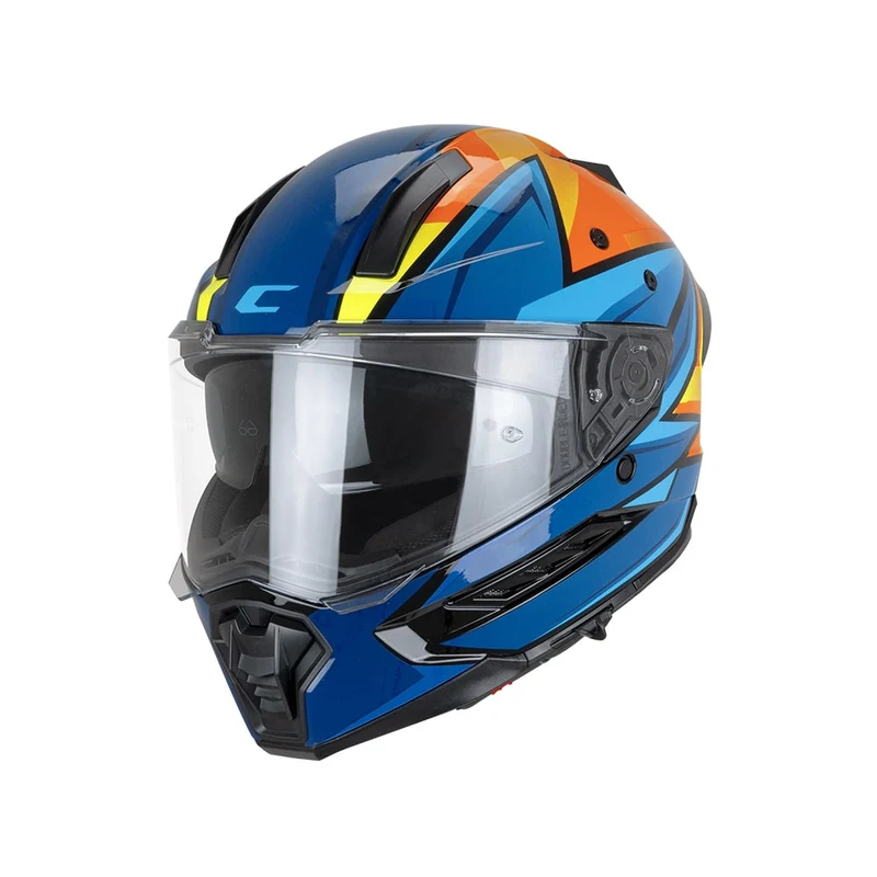 CGM 366R DUAL BEAT CASCO ENDURO AZUL NARANJA AMARILLO FLUOR