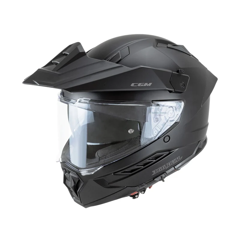 CGM 366A DUAL MONO CASCO ENDURO NEGRO MATE