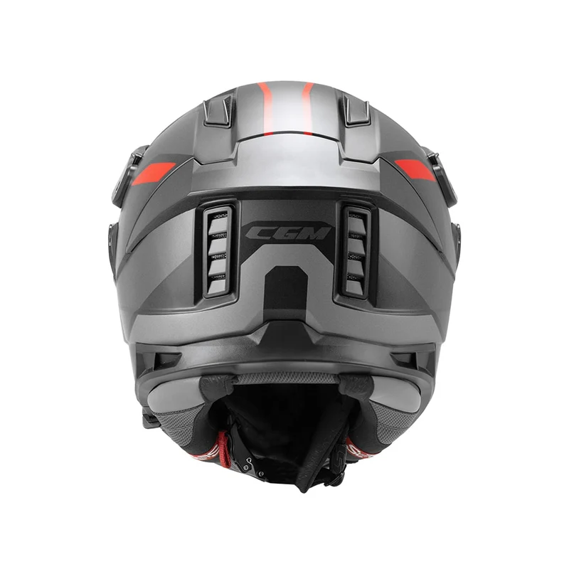 CGM 366G DUAL RANGER CASCO ENDURO NEGRO ROJO FLOU MATE