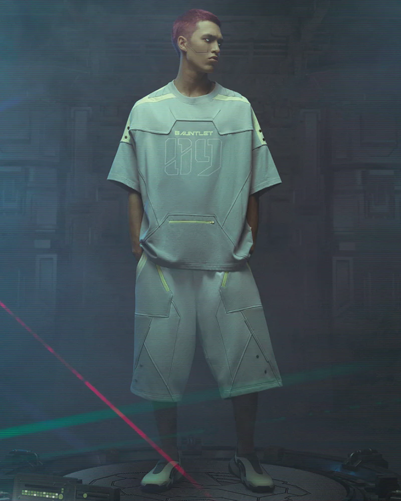 XIPHEVIL Cyberpunk Outfits Star Alliance Sports Shorts