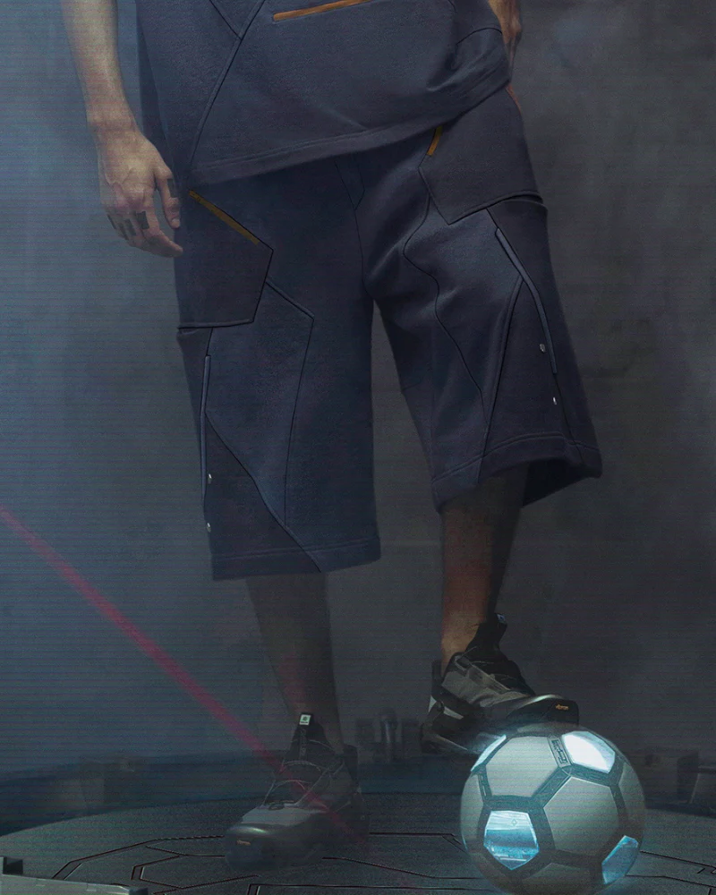 XIPHEVIL Cyberpunk Outfits Star Alliance Sports Shorts